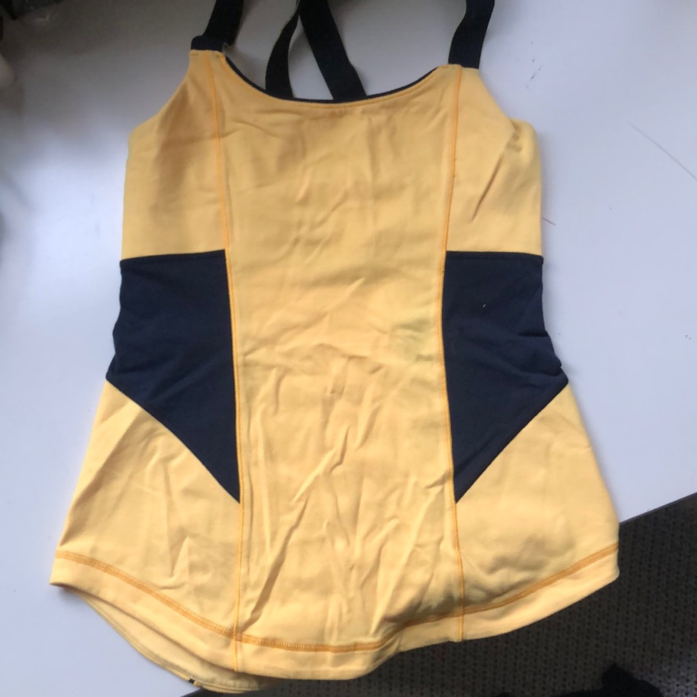 Lulu Lemon Yellow racer back
